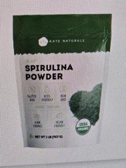 Kate Naturals Organic Spirulina Powder (2lbs)for Immune Support and Antioxidants