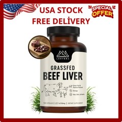 Lonvera Grass Fed Beef Liver Capsules | Dessicated Liver Supplement | Freeze