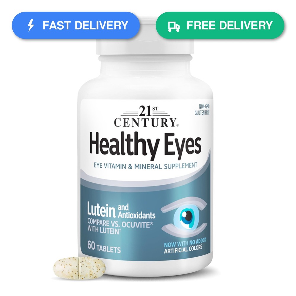 21st Century Healthy Eyes Lutein Eye Vitamin Supplement | 60 Day Supply |…