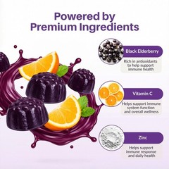 Sambucol Elderberry Gummies – Immune Support Supplement for Adults & Kids wit…