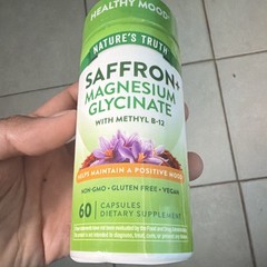 Nature’s Truth Saffron + Magnesium Glycinate + Methyl B-12 Vegan 60 Caps