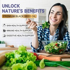 Black Seed Oil Capsules 2×120Softgels Nigella Sativa Black Cumin Seed Oil