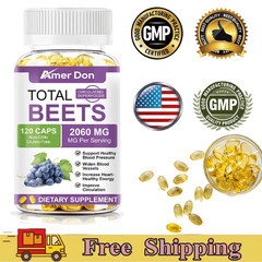 Total Beets Circulation Superfood Beet Root with Blood Pressure Support 120Cpas