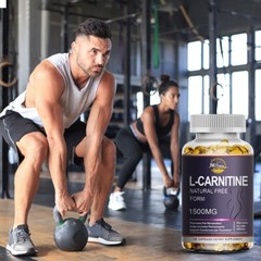 120 Capsules L-Carnitine 1500mg, High Potency Supports Natural Energy Production