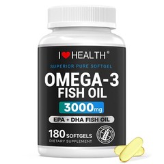 Fish Oil Softgels, 3000mg Omega-3 Fish Oil Supplement – EPA & DHA Supplement