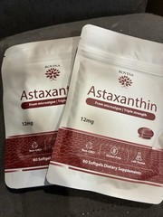 2pack Rovina Astaxanthin Microalgae Triple Strength 60 Softgels (120 Total)