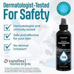 Spray de magnesio para el dolor y la tensión muscular, ayuda para dormir, 8 oz