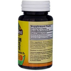 2 Pack Nature’s Blend Calcium Citrate Malate + Vitamin D3 Tablets, 500 mg, 60 Ct