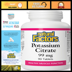 Potassium Citrate 99mg – Supports Muscle Function & Heart Health, 90 Capsules