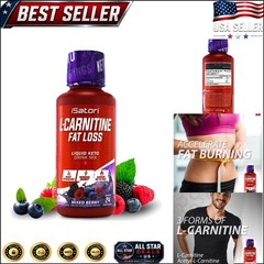 L-Carnitine 1500 Triple-Blend Liquid Supplement – Keto-Friendly, 24 Servings