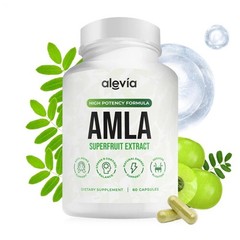 Alevia Organic Amla Capsules 1000mg Indian Gooseberry Antioxidant Supple 60c