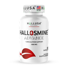 Hallusa Hallosmine Advance Diosmin 1000mg Circulation & Vein Support, 60 Count
