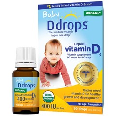 Baby 400 IU, Vitamin D, 90 Drops 2.5mL 0.08 Fl. Oz Pack of 1