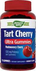 Nature’s Way Tart Cherry Ultra Gummies, Antioxidant from Anthocyanins, 75 Count