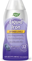 Liquid Mineral Supplement, Iron, Natural Berry, 16 Ounce