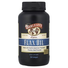 Barlean’s Lignan Flax Oil 250 Softgels Each (Pack of 2)