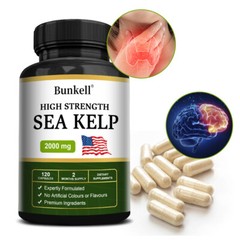 Sea Kelp 2000mg Thyroid Support Seaweed/30 to 120 Vegan Capsules