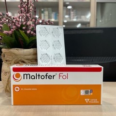 Maltofer Fol Chewable Tablets Iron Deficiency (30’s X 1 BOXES) Free Shipping