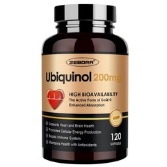 Ubiquinol CoQ10 Softgels 200mg 120 Count Max Absorption Antioxidant