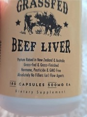 Ancestral Supplements Grassfed Beef Liver – 180 Capsules 500mg EA sealed