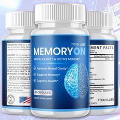(2 Pack) MemoryOn Pill Nootropic Natural Brain Supplement Memory On 120 Capsules