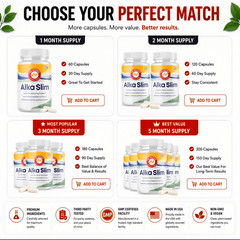 (3 Pack) AlkaSlim Advanced Weight Management Support Supplement 180 Capsules