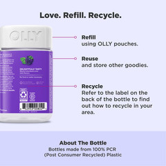 OLLY Sleep Gummies for Adults, 3 mg Melatonin, Restful Sleep Support, 90 Count