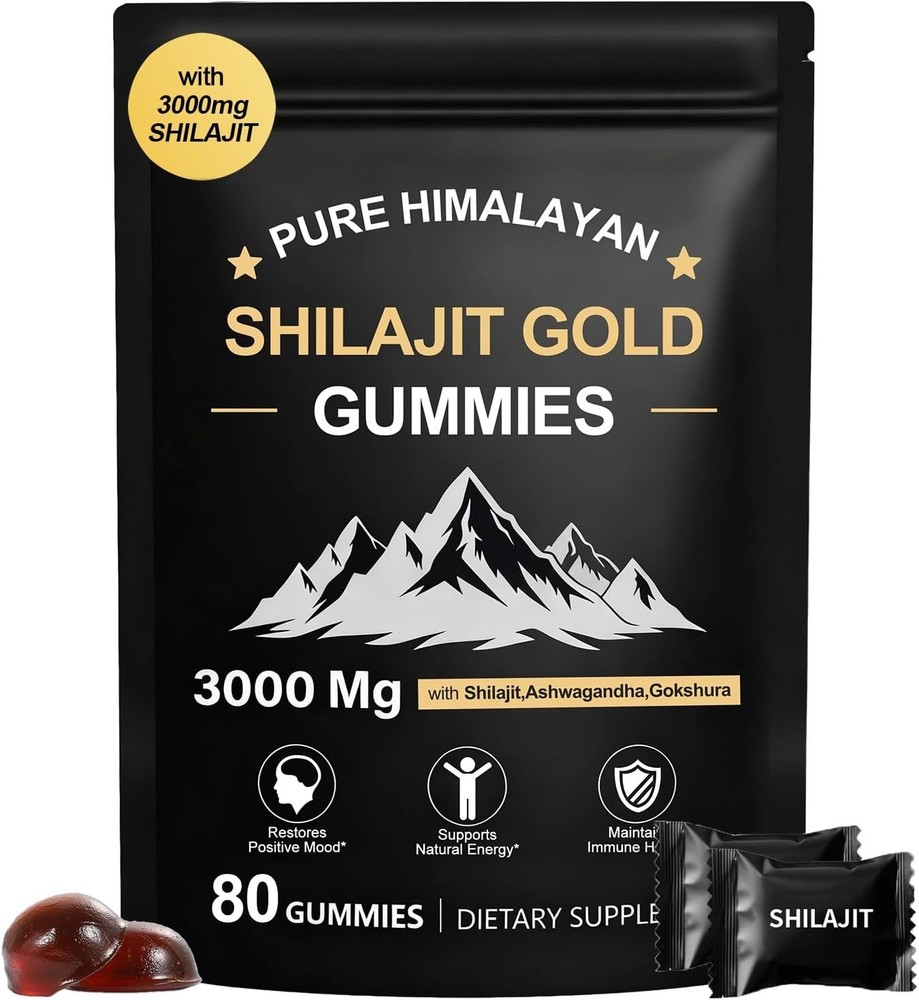 VivonuHimalayan Shilajit Gummies for Men & Women 60 Count (Pack of 1), 1pc