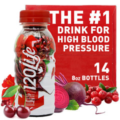 120Life Blood Pressure Juice, Beet Root & Pomegranate, 8 oz, 14 ct