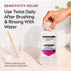 Listerine Clinical Solutions Sensitive Teeth 16.9 Fl Oz (Pack of 1), White