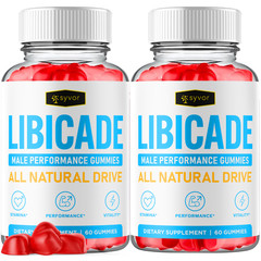 (2 Pack) Libicade Gummys Advanced Male Support Formula Vitamin 120 Gummies