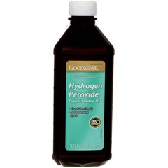 3 Pack GoodSense Hydrogen Peroxide Topical Solution Liquid, 16 fl oz