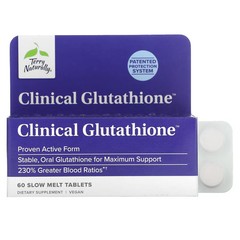 2 X Terry Naturally, Clinical Glutathione, 60 Slow Melt Tablets (150 mg per Tab