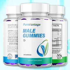 (2 Pack) Pure Vantage Male Gummys Advanced Male Health Support 120 Gummies