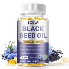 Black Seed Oil Capsules 2×120Softgels Nigella Sativa Black Cumin Seed Oil