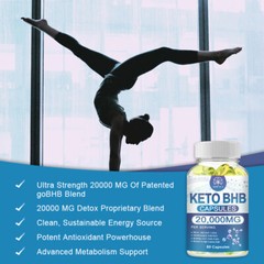 Keto Diet Pills 20,000mg BHB Advanced Weight Loss and Ketosis Burn Boost Energy