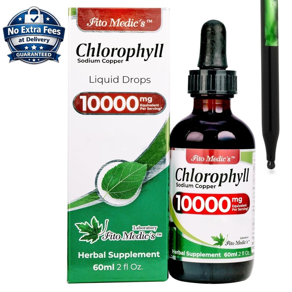 Chlorophyll Liquid 10000 mg (Mulberry Leaves) Herbal Supplement 60 ml 2 fl Oz