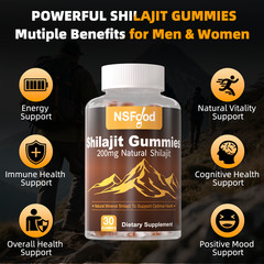 Shilajit Gummies Max Strength | Pure 100% Authentic Himalayan Origin 2 Bottles