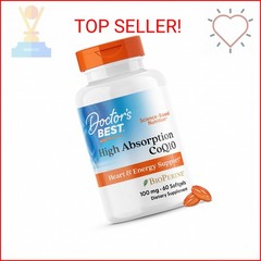 Doctor’s Best High Absorption CoQ10 with BioPerine, Gluten Free Naturally Fermen