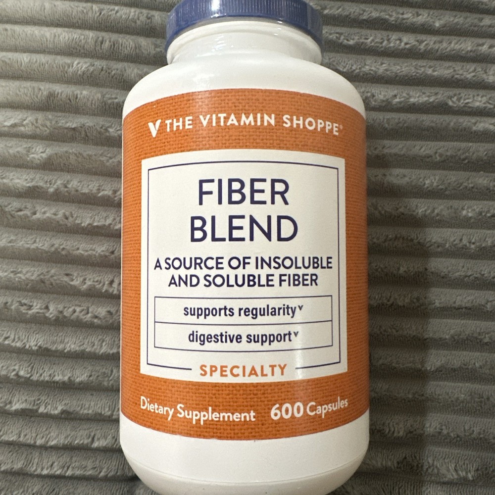The Vitamin Shoppe Fiber Blend Natural Source of Insoluble & Soluble Fiber NEW