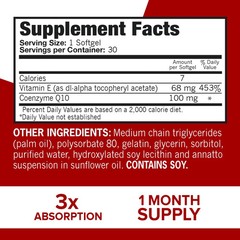 Qunol Ultra CoQ10 100mg Softgels — 30 Count, Heart Health