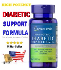 DIABETIC SUPPORT FORMULA ⭐ 60 Caplets ⭐ QUALITY USA SELLER ✅ TRUSTED DEALER