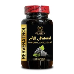 Resveratrol 500mg – Sourced from Polygonum Cuspidatum Extract – 1 Bottle 60 Caps