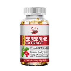 Berberine HCL 1200mg High Absorption For Blood Sugar Immune 120/240/480 Capsules
