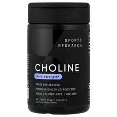 Choline, 60 Liquid Veggie Capsules (400 mg per Capsule)