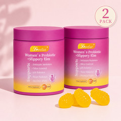 NEW LEEFAR Probiotic Gummies 2-Pk – pH Balance, Dryness Support – Pineapple 60ct