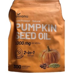 Pumpkin Seed Oil 1000mg with Saw Palmetto Softgels 300 Count