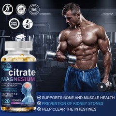Magnesium Citrate Capsules 1000mg Per Serving – Hight Potency Capsules 120 cap
