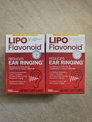 Lot of 2 Lipo Flavonoid Ear Ringing Tinnitus Relief 200 Total Count Exp 10/2028
