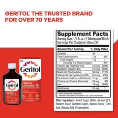 Geritol Liquid Vitamin and Iron Supplement, 12 Fl Oz (Pack of 1), Brown